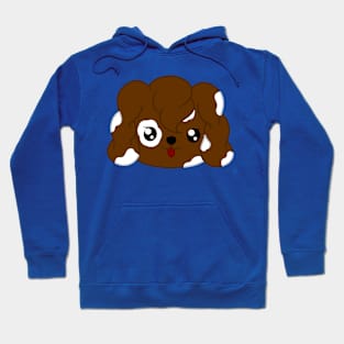 cute brwon and white dog face Hoodie
